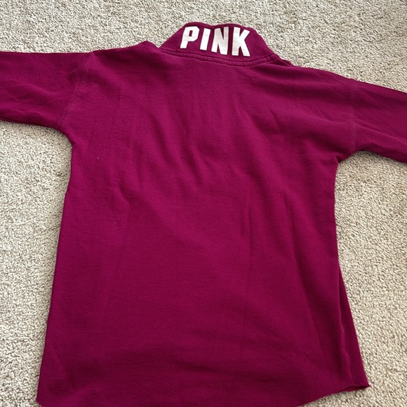 A PINK Victoria secret hoodie size xs  extra small in purple material is cotton - Picture 2 of 2